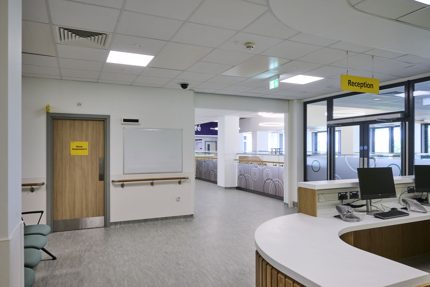 Sunderland Eye infirmary Reception area