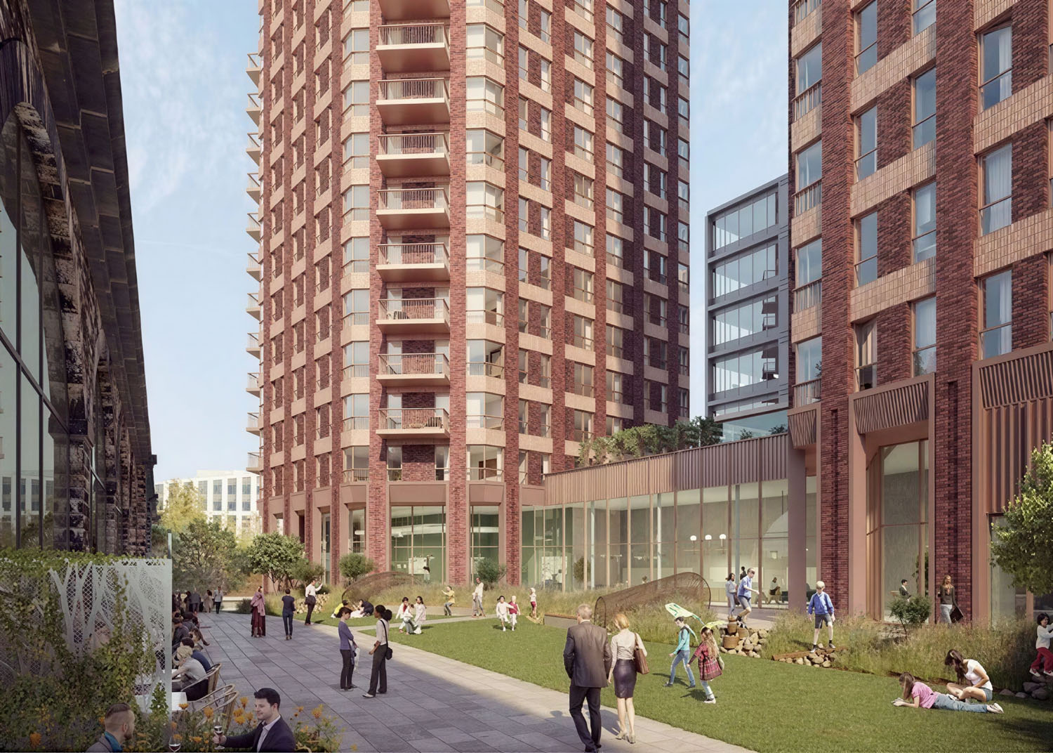 Latitude Blue Leeds Build to rent scheme Low level CGI
